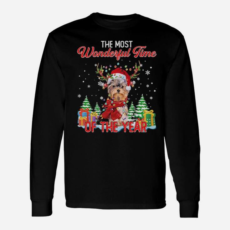 Yorkshire Santa The Most Wonderful Time Of The Year Long Sleeve T-Shirt