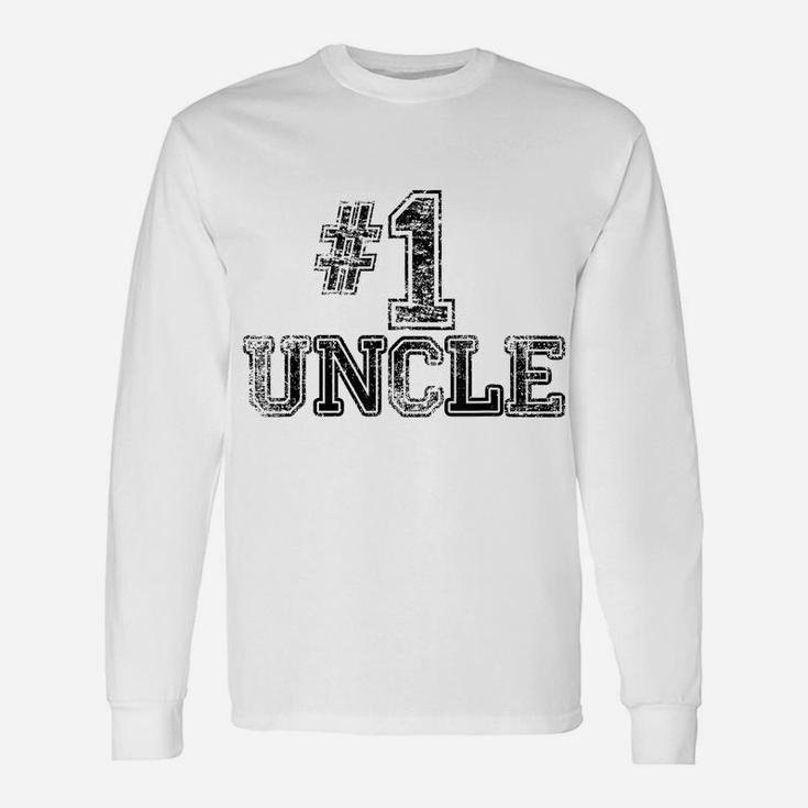 1 Uncle - Number One Sports Father's Day Gift Unisex Long Sleeve