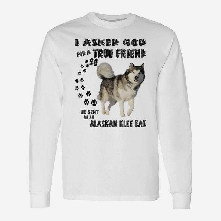 Alaskan Klee Kai Quote Mom Dad Costume, Cute Mini Husky Dog Unisex Long Sleeve