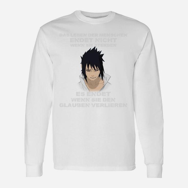 Anime-Charakter Motivationszitat Langarmshirts für Fans