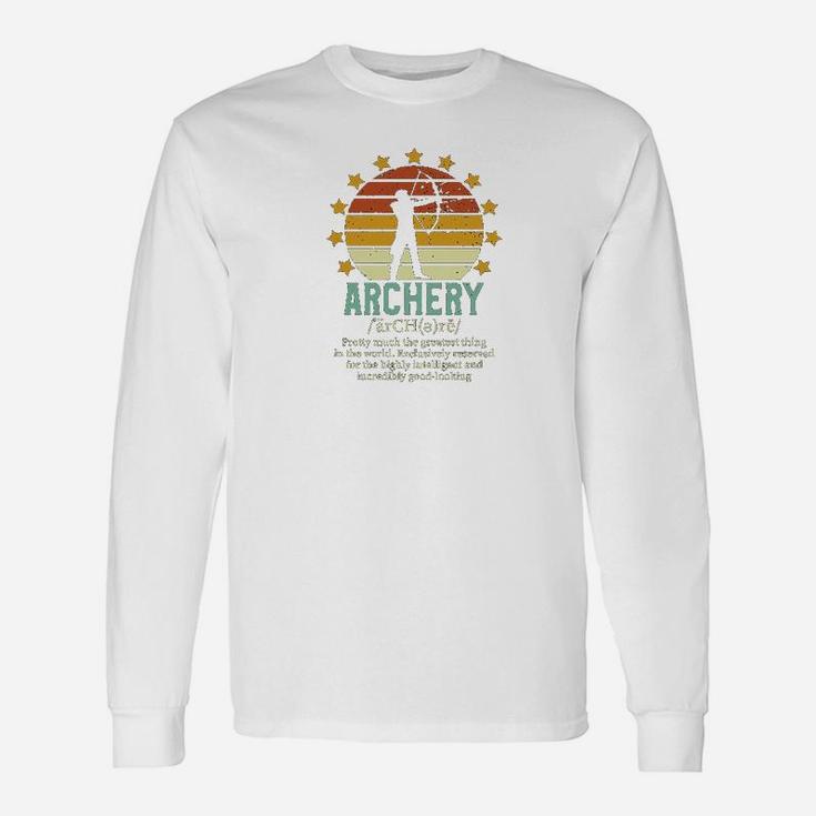 Archery Archery Definition Long Sleeve T-Shirt