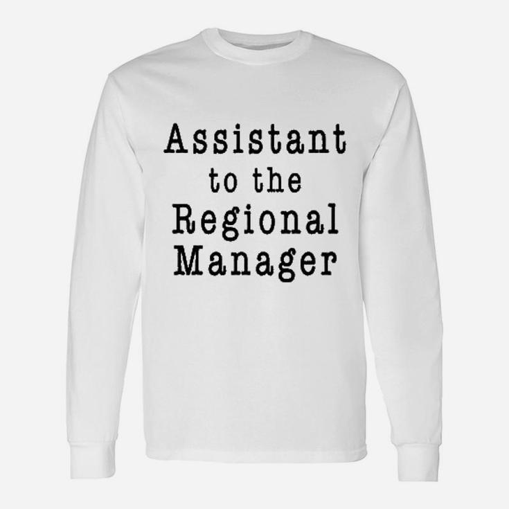 Assistant To The Regional Manager Funny Tv Costume Gray L Graphic Unisex Long Sleeve