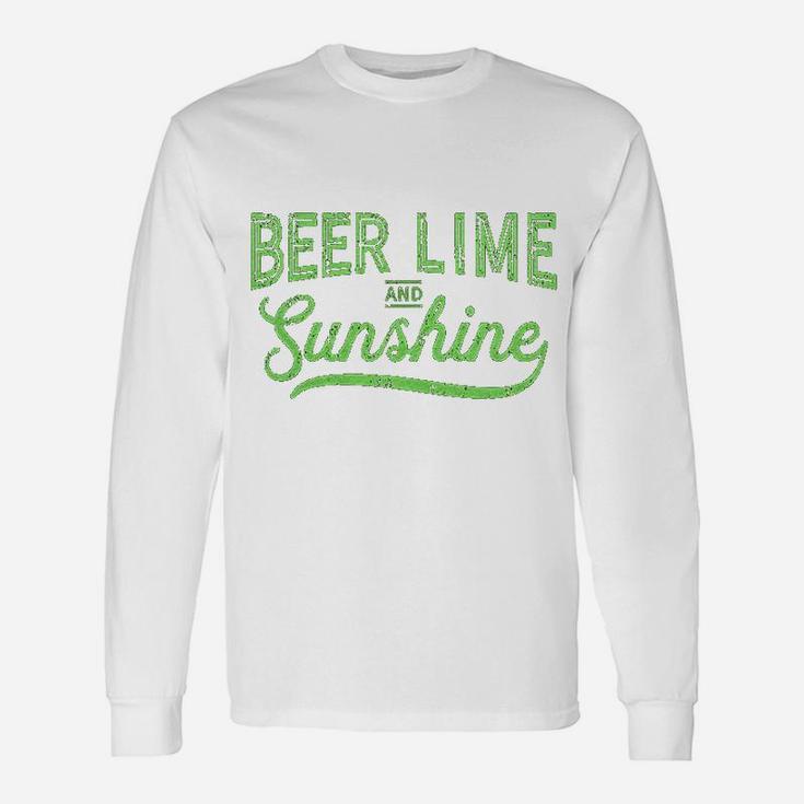 Beer Lime And Sunshin Tshirt Funny Cinco De Mayo Summer Bbq Unisex Long Sleeve