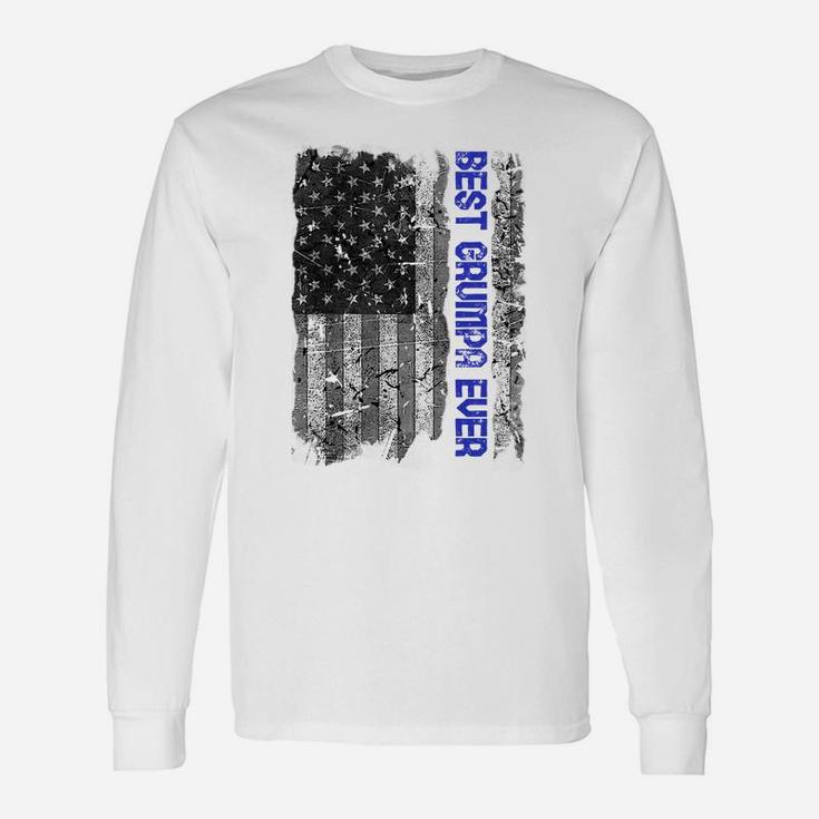 Best Grumpa Ever Us Flag Grandpa Father's Day Papa Gift Unisex Long Sleeve