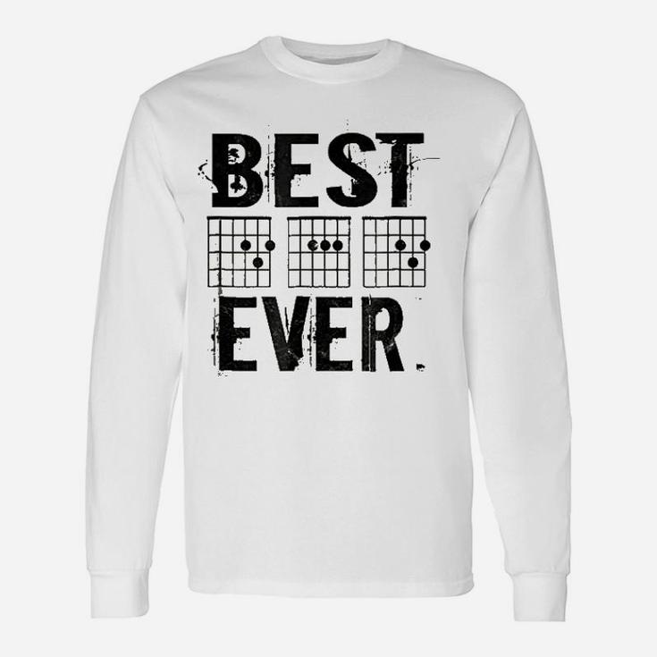 Best Guitar  Chord Saying Dad Ever Unisex Long Sleeve