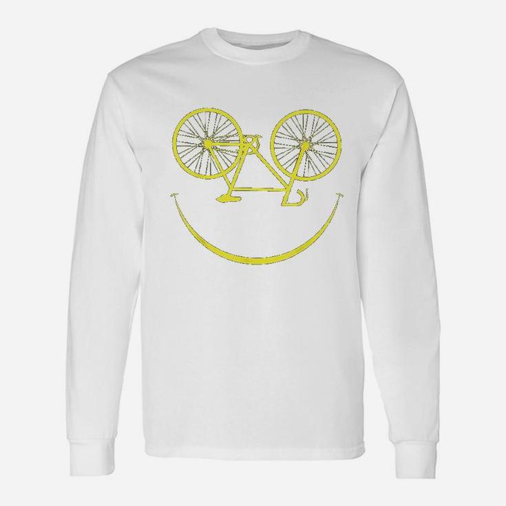 Bicycle Smiley Face Smiling Smile Cycling Bike Unisex Long Sleeve