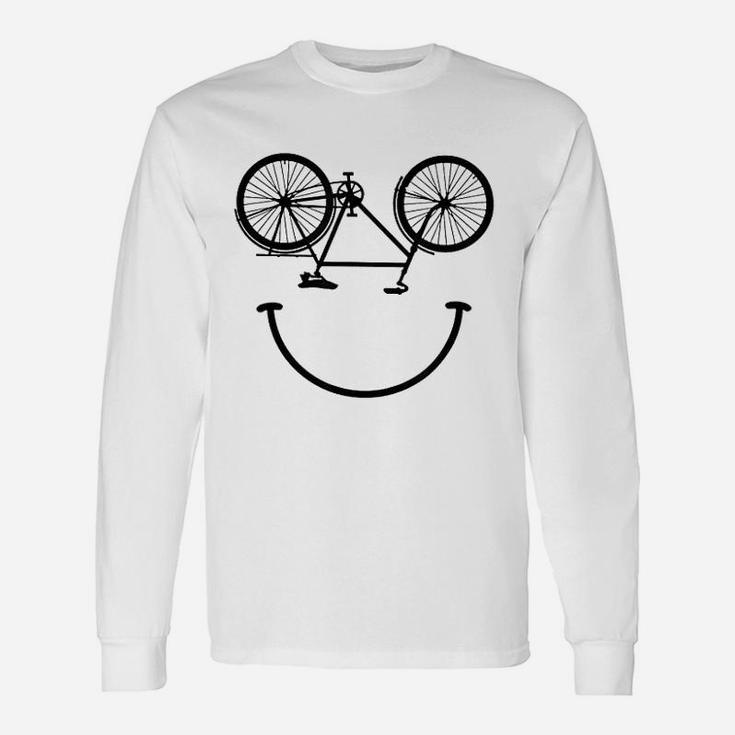 Bicycle Smiling Face Unisex Long Sleeve