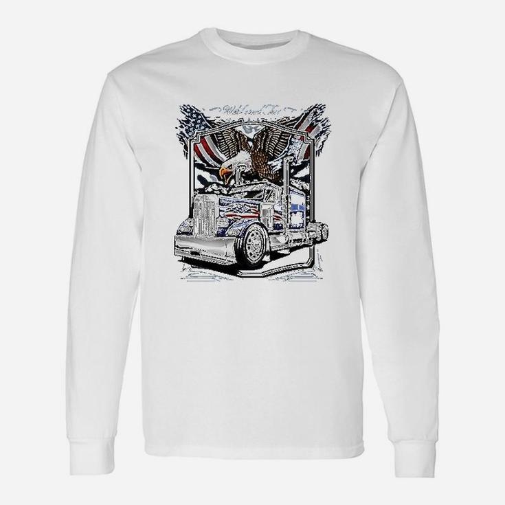 Big Rig Wild And Free Truck Driver Semi Unisex Long Sleeve