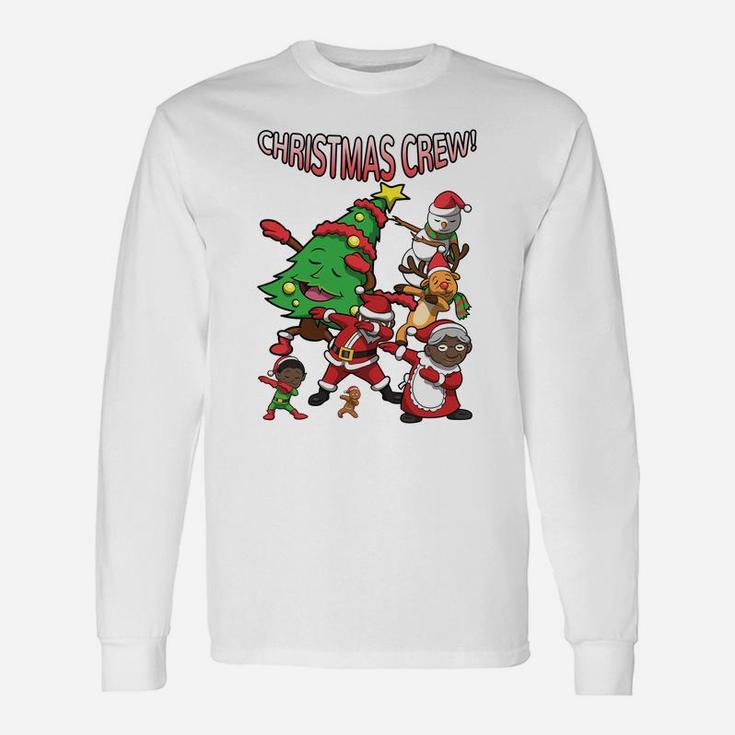 Black Santa Claus Sweatshirt African American Christmas Crew Sweatshirt Unisex Long Sleeve