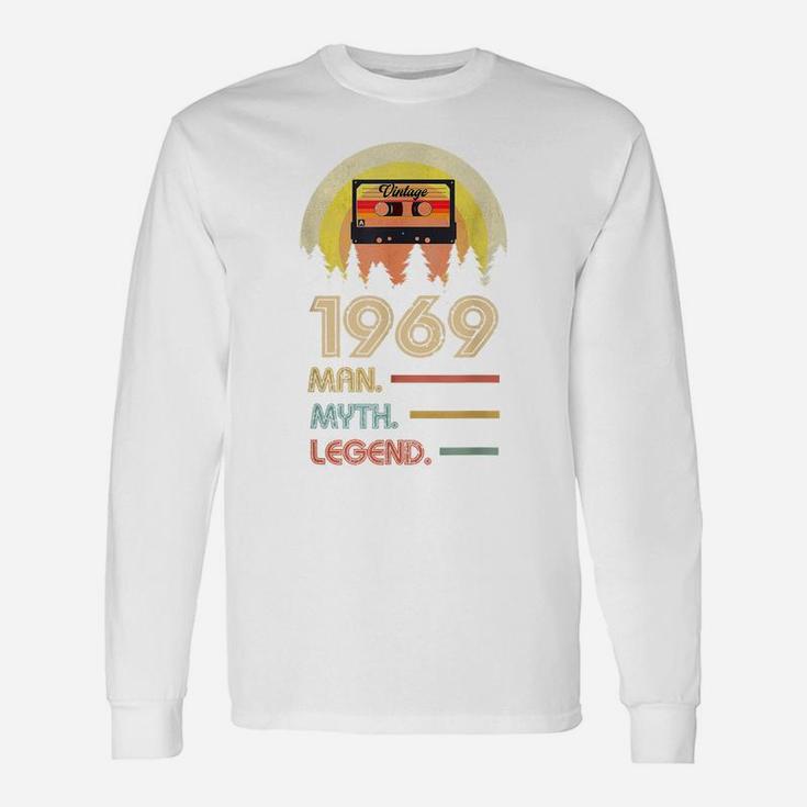 Born 1969 Man Myth Legend Birthday Gifts For 51 Years Old Unisex Long Sleeve