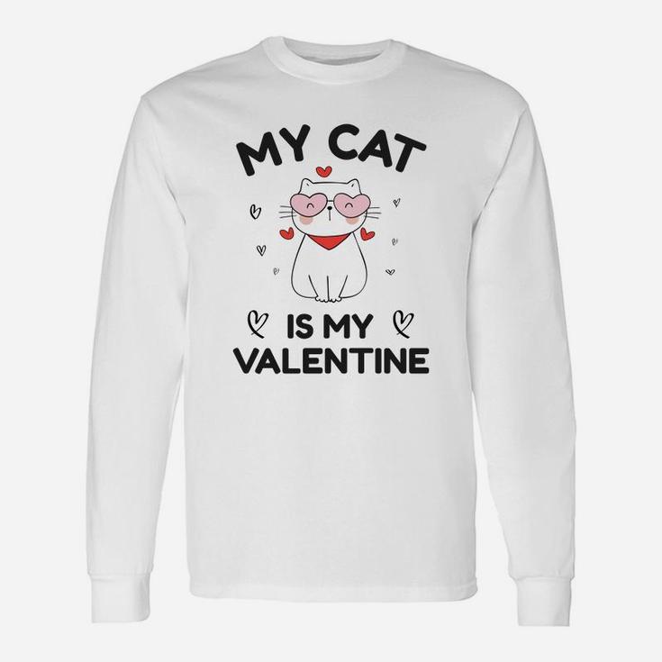 Black Cat Shirt For Valentine's Day My Cat Is My Valentine T-Shirt Black Cat Shirt For Valentine's Day My Cat Is My Valentine T-Shirt