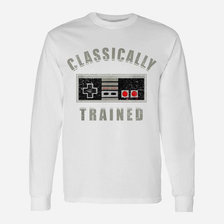 Classically Trained Video Game Funny- 90S Throwback Unisex Long Sleeve