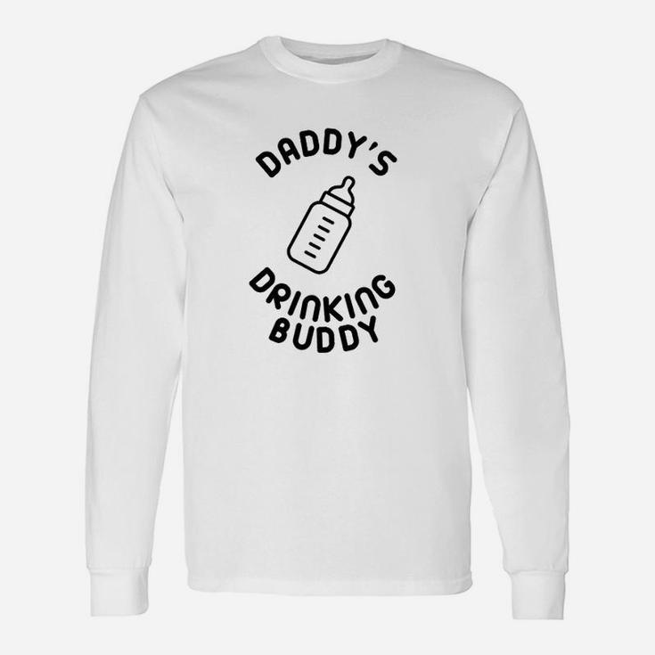 Crazy Bros Daddys Drinking Buddy Funny Cute Unisex Long Sleeve