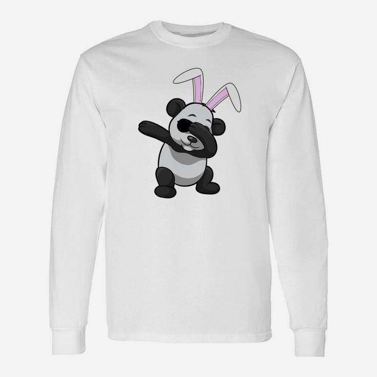 Dabbing Easter Bunny Panda Cute Animal Dab Long Sleeve T-Shirt