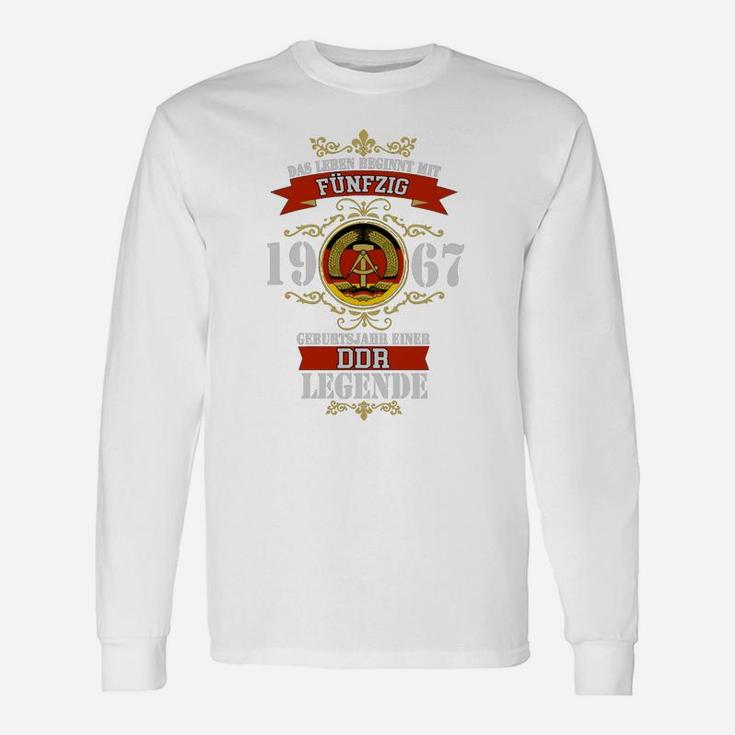 DDR-Legende 1966 Langarmshirts, 50. Jubiläumsdesign für Geburtstag