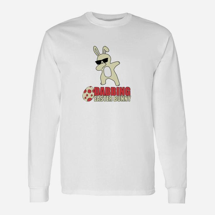 Easter For Dabbing Easter Bunny Boys Girls Toddlers Long Sleeve T-Shirt