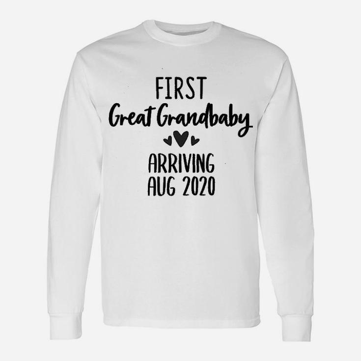 First Great Grandbaby Baby Announcement Reveal Gift Unisex Long Sleeve