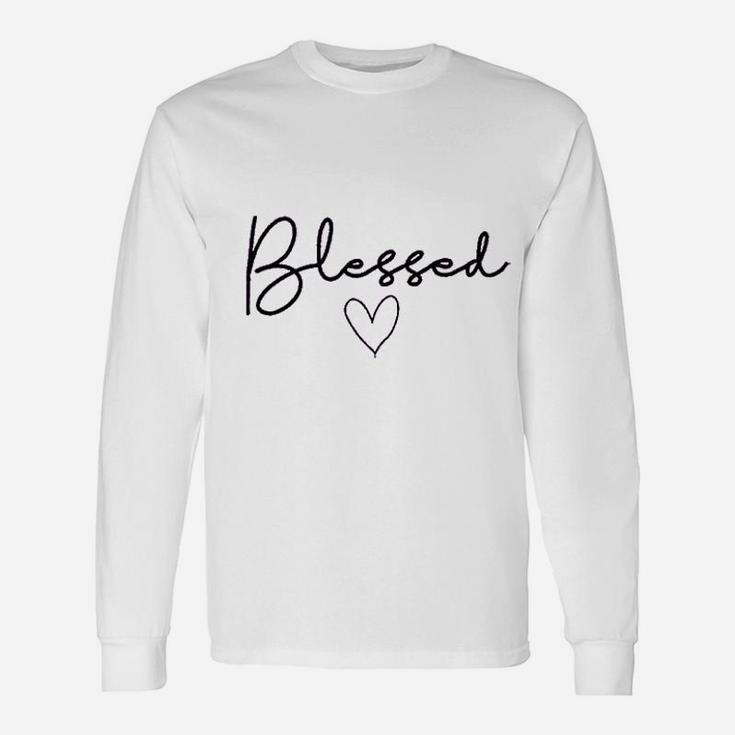 Funny Blessed Heart Unisex Long Sleeve
