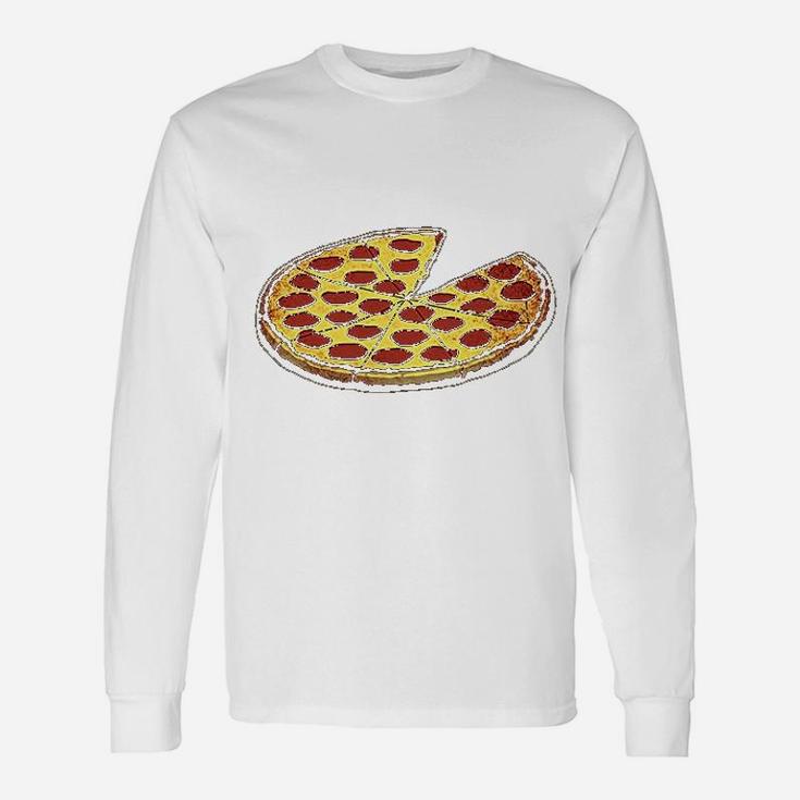 Funny Dads Pizza Pie And Slice Dad Unisex Long Sleeve