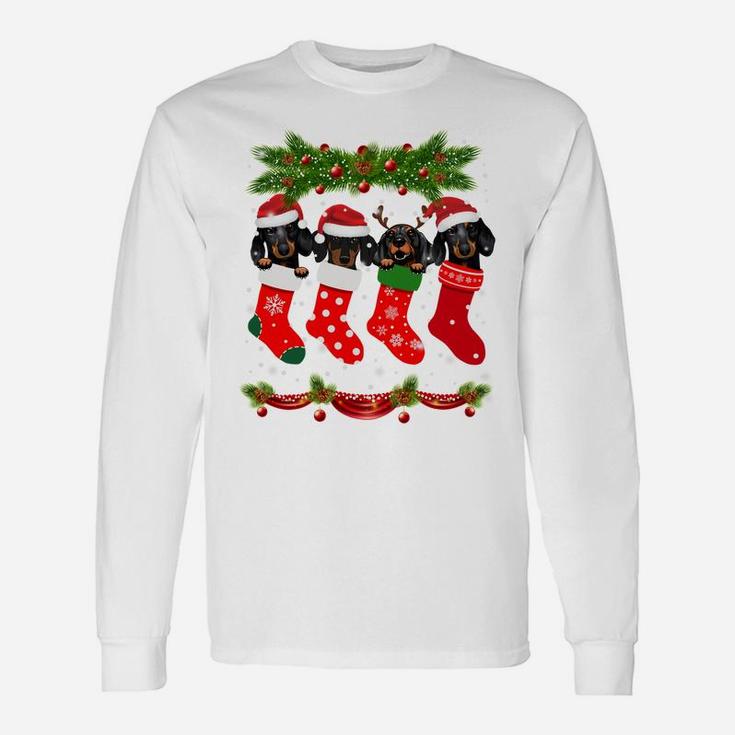 Funny Pug In Socks Christmas Dog Lovers Xmas Sweater Gifts Sweatshirt Unisex Long Sleeve