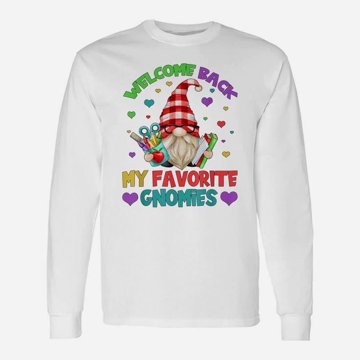 Funny Teacher Gnome Tee - Cute Welcome Back To School Unisex Long Sleeve