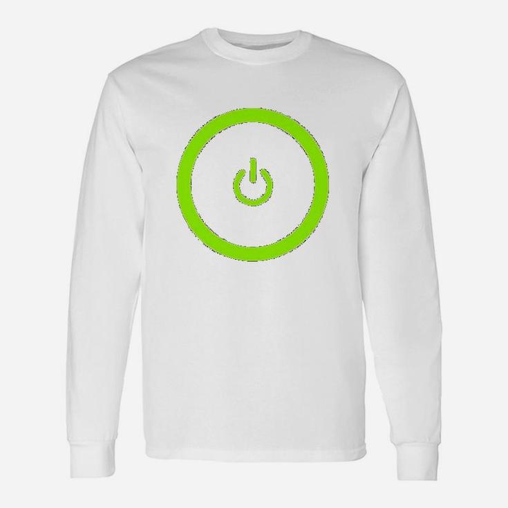Gaming Power Button Gamer Pride Unisex Long Sleeve
