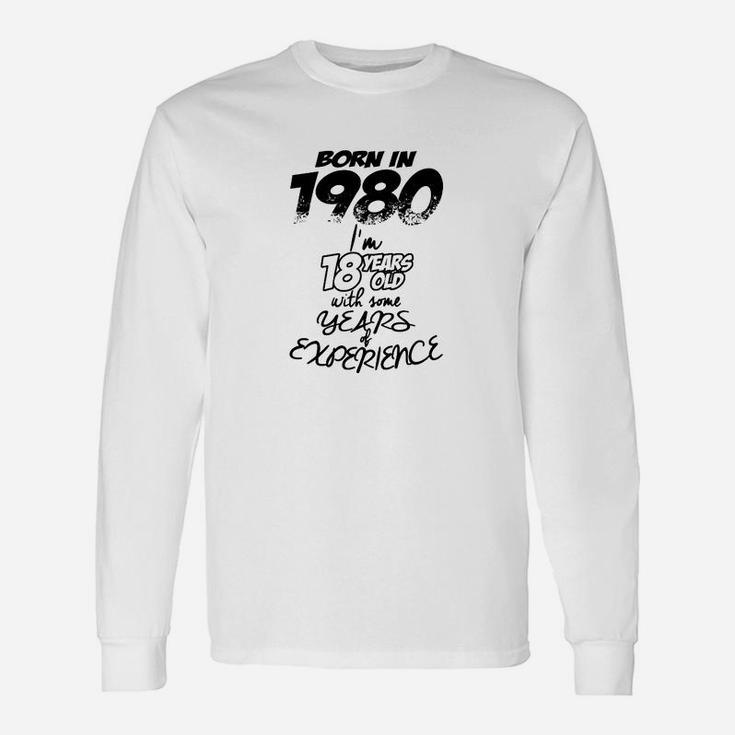 Geburtstag 1980 Geboren Geschenk Langarmshirts