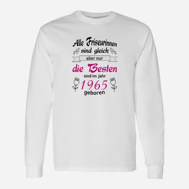 Geburtstags-Langarmshirts 1965 für Friseurinnen, Jubiläumsdesign