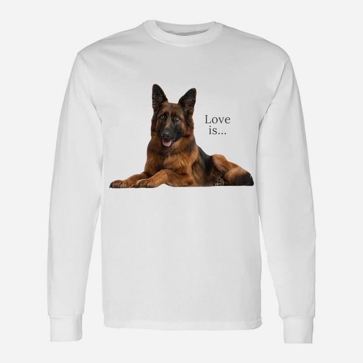 German Shepherd Shirt Shepard Dog Mom Dad Love Pet Puppy Tee Raglan Baseball Tee Unisex Long Sleeve