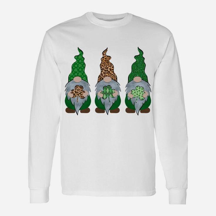Gnome T Shirt Shamrock Lucky Womens St Patricks Day Unisex Long Sleeve
