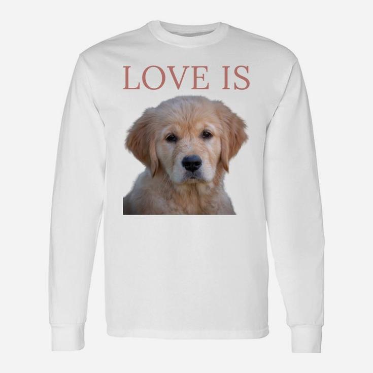 Golden Retriever Shirt Dog Mom Dad Love Puppy Pet Tee Cute Unisex Long Sleeve