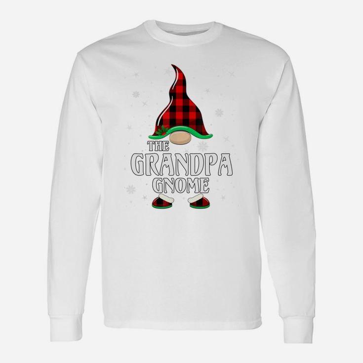 Grandpa Gnome Buffalo Plaid Matching Family Christmas Pajama Unisex Long Sleeve