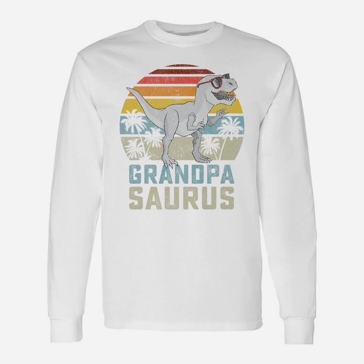 GrandpasaurusRex Dinosaur Grandpa Saurus Family Matching Unisex Long Sleeve