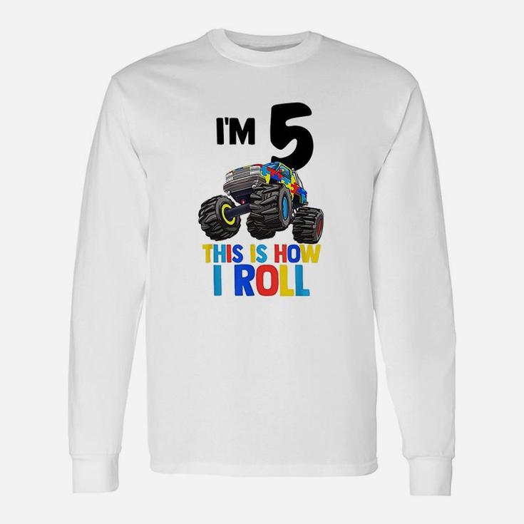 I Am 5 This Is How I Roll 5Th Birthday Unisex Long Sleeve