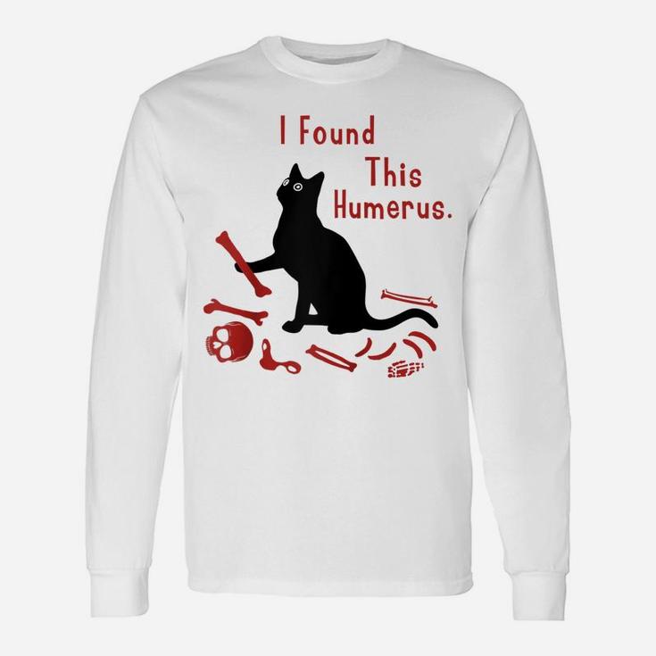 I Found This Humerus Cats Humorous  Cat Lovers Shirts Raglan Baseball Tee Unisex Long Sleeve