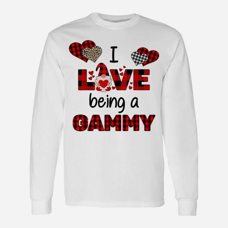 I Love Being A Gammy - Gnome Heart Valentine Day Unisex Long Sleeve