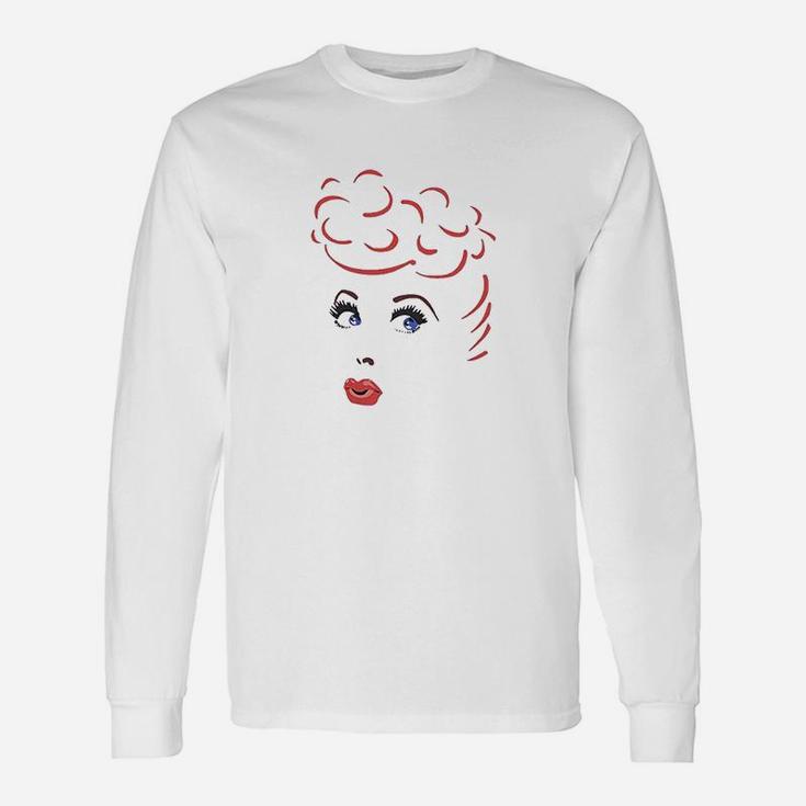 I Love Lucy Lines Face Unisex Long Sleeve