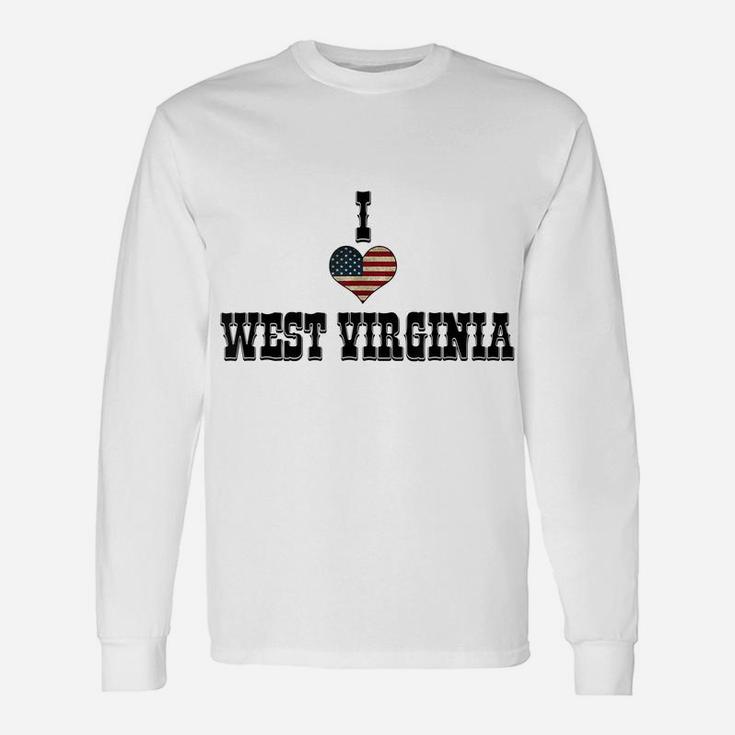 I Love West Virginia Unisex Long Sleeve