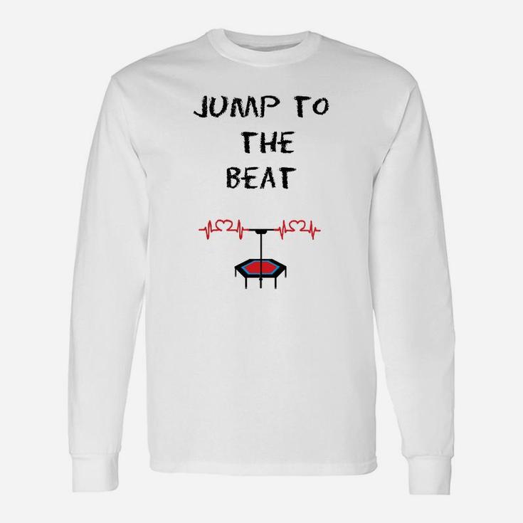 Jump to the Beat Langarmshirts, Trampolin-Motiv Musik Tee