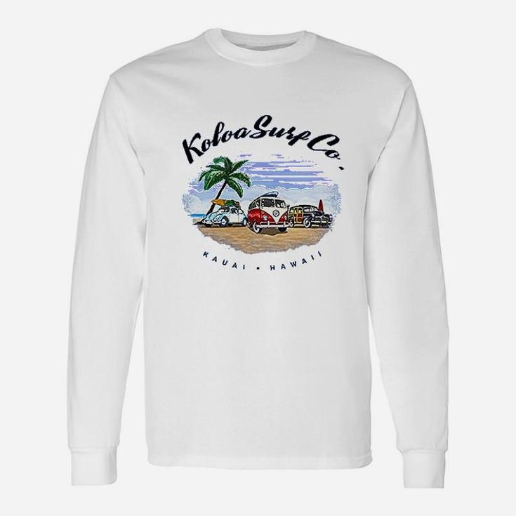 Koloa Surf Beach Cars Heavyweight Long Sleeve T-Shirt