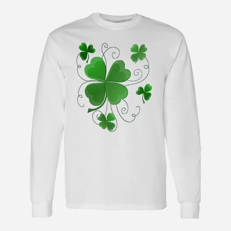 Lucky Shamrocks Just In Time For St Patrick's Day Long Sleeve T-Shirt