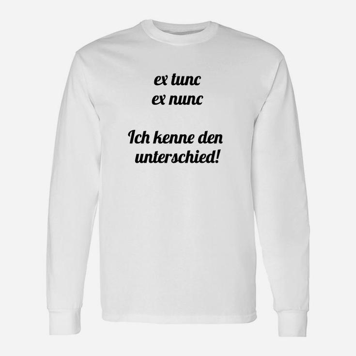 Lustiges Latein Sprüche Langarmshirts Ich kenne den Unterschied für Sprachenfans