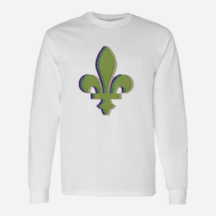 Mardi Gras New Orleans Fleur De Lis New Orleans Long Sleeve T-Shirt