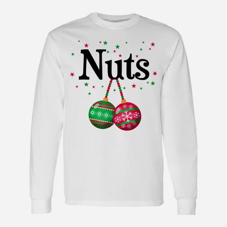 Men Nuts Chestnuts Couple Costume Christmas Ornament Unisex Long Sleeve