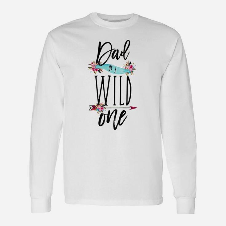 Mens Dad Of A Wild One Shirt Boho 1St Birthday Daddy Family Gift Unisex Long Sleeve