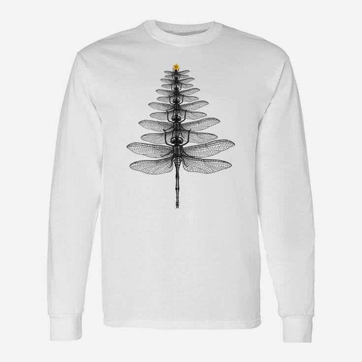 Merry Christmas Insect Lover Xmas Dragonfly Christmas Tree Sweatshirt Unisex Long Sleeve