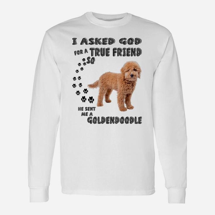 Mini Goldendoodle Quote Mom, Doodle Dad Art Cute Groodle Dog Unisex Long Sleeve