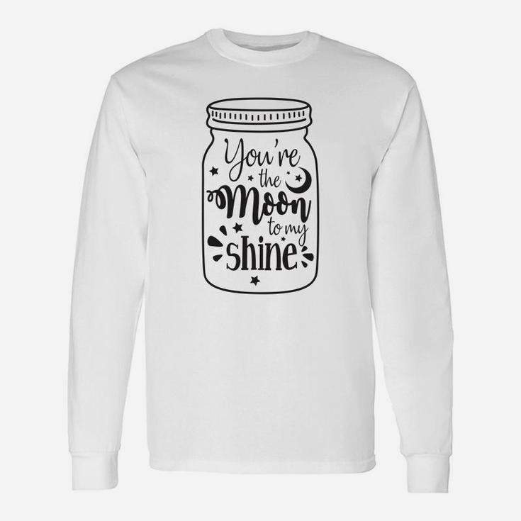 You Are The Moon To My Shine Valentine Happy Valentines Day Long Sleeve T-Shirt