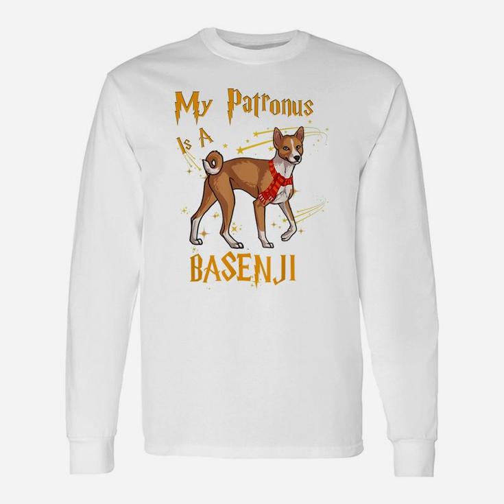 My Patronus Is A Basenji T Shirt For Dog Lovers Unisex Long Sleeve