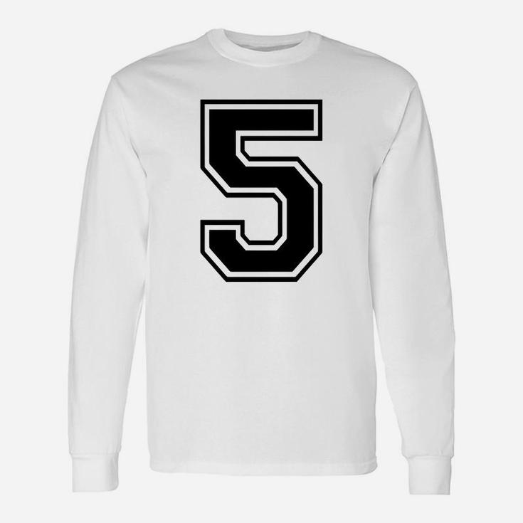 Number 5 Long Sleeve T-Shirt